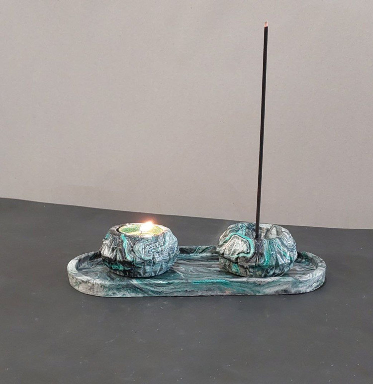 دکوری سنگی 3 تیکه رگه دار